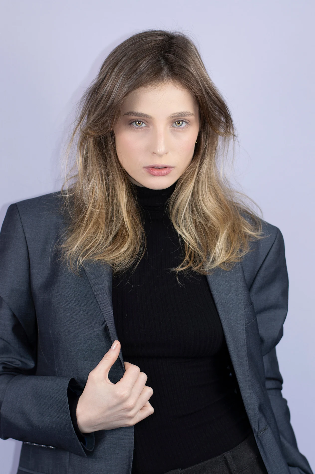 Fashion portrait with contemporary beauty styling.
