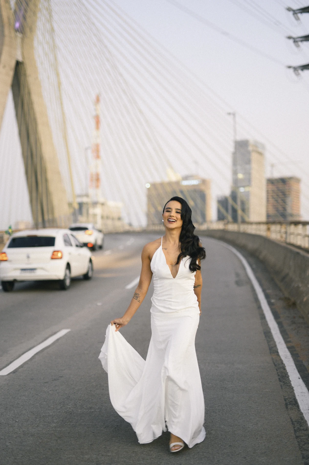 Bridal production photographed in the city of São Paulo.